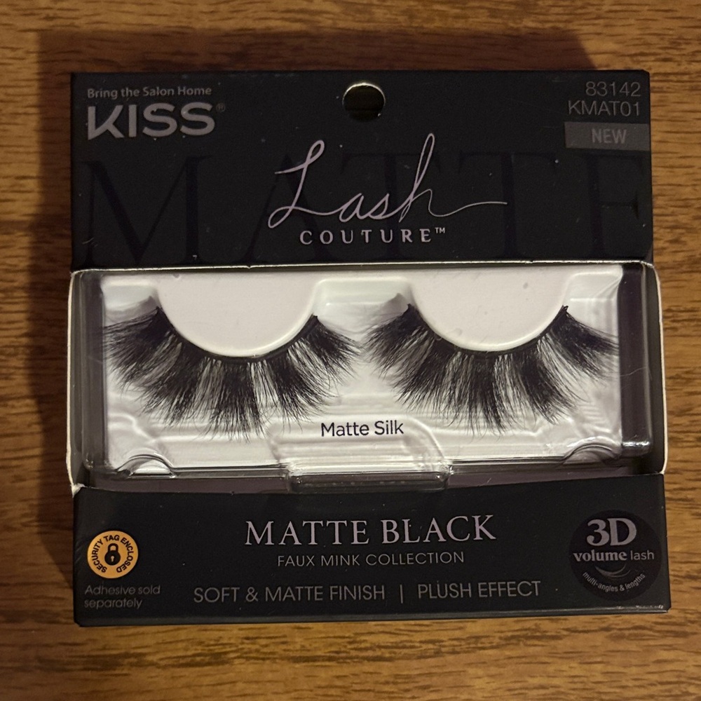 Kiss Lash Couture Matte Black Faux Mink Lashes